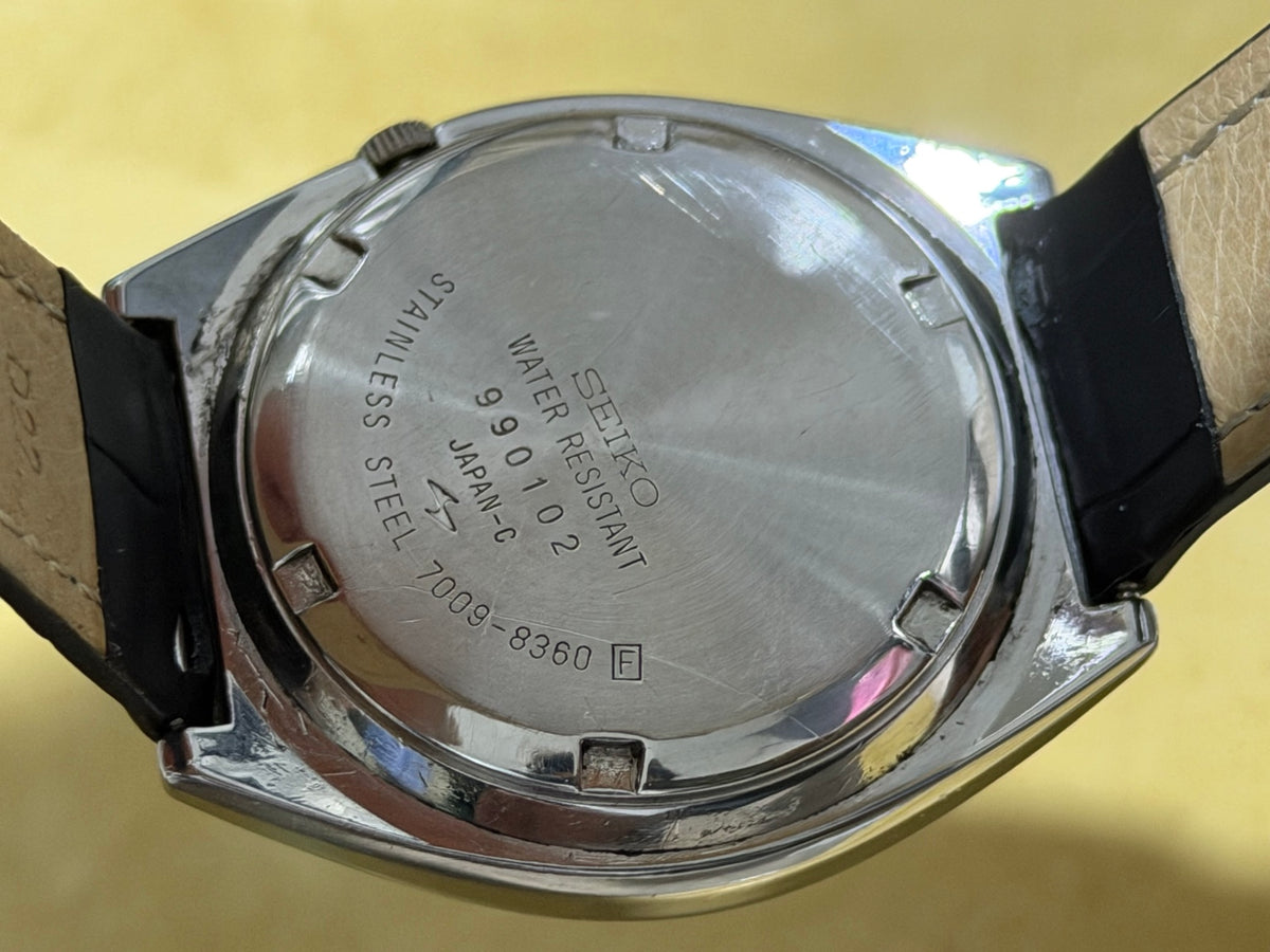Case back marked Seiko 7009-8360