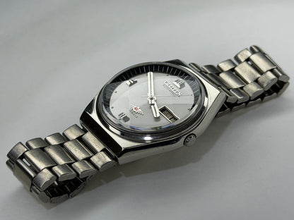 CITIZEN Automatic – Silver Dial, Day-Date, Vintage Wristwatch