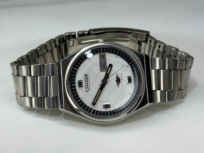 CITIZEN Automatic – Silver Dial, Day-Date, Vintage Wristwatch
