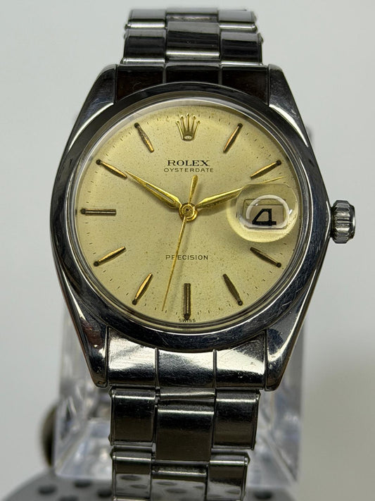 ROLEX Oysterdate – Gold Dial, Date, Dress Watch (Vintage)