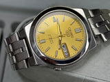 SEIKO 5 – Automatic, Gold Dial, Day-Date Watch (Vintage)