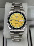 SEIKO 5 – Automatic, Yellow Dial, Day-Date Watch (Vintage)