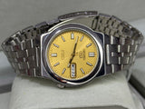 SEIKO 5 – Automatic, Gold Dial, Day-Date Watch (Vintage)