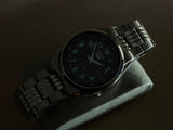 SEIKO 5 – Black Dial, Automatic, Day-Date Wristwatch (Vintage)