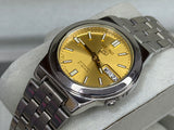 SEIKO 5 – Automatic, Gold Dial, Day-Date Watch (Vintage)