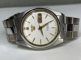 SEIKO Automatic – White Dial, Day-Date, Vintage Wristwatch