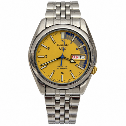 Yellow dial Seiko main photograph
