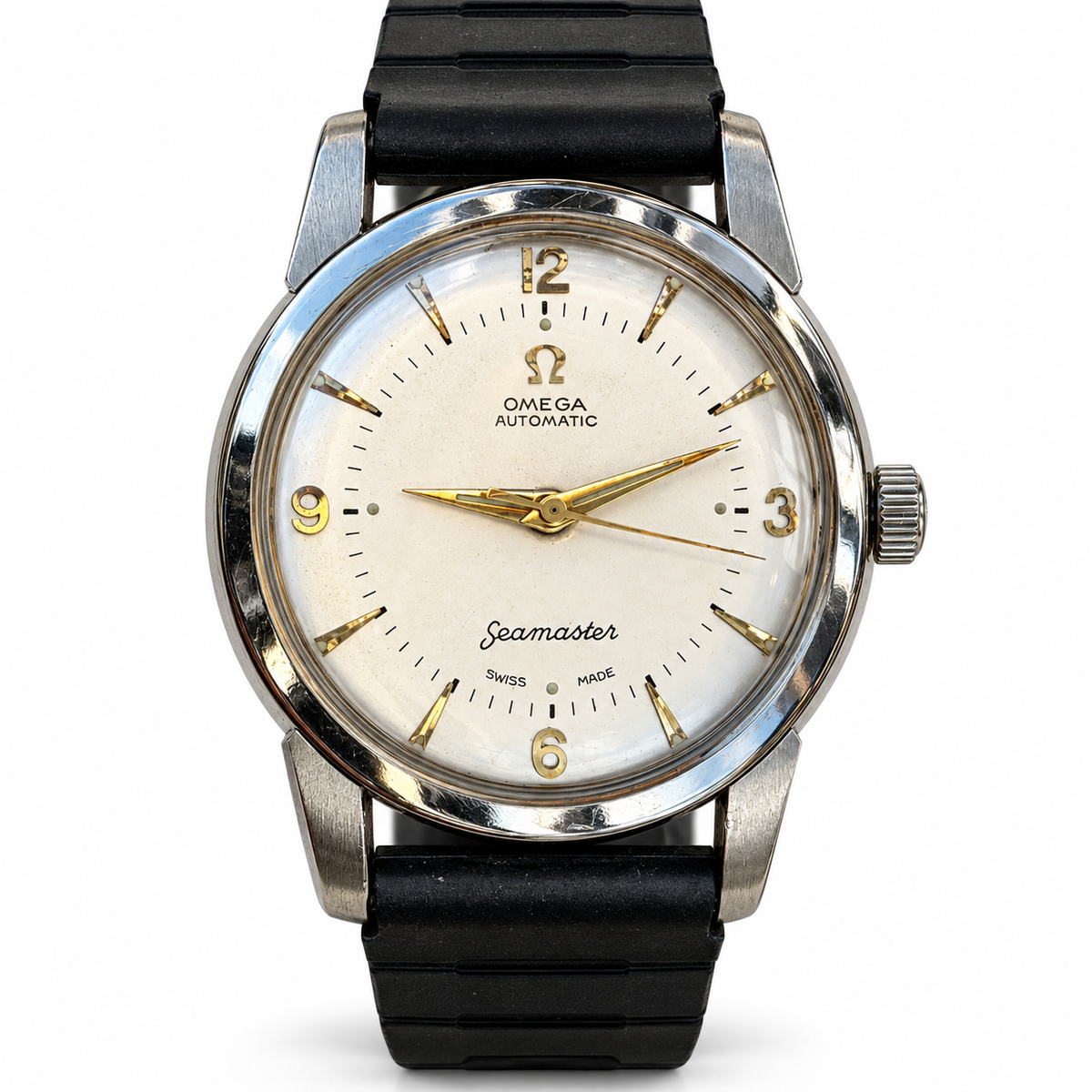 Omega Seamaster Automatic Calibre 501 — Repainted Silver Dial | W0075 — main photograph