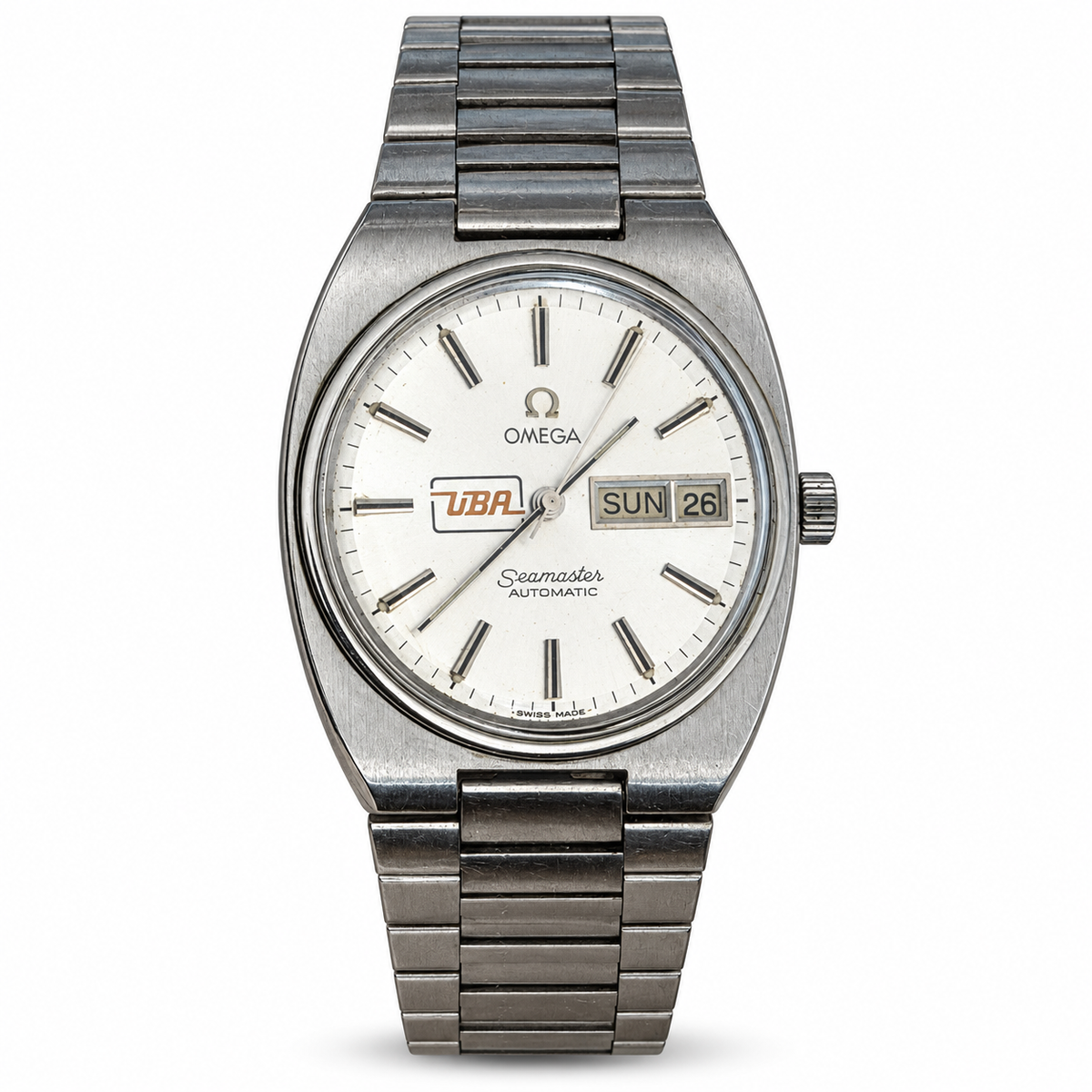 Omega Seamaster Automatic Day-Date — Silver UBA Dial | W0076 — main photograph