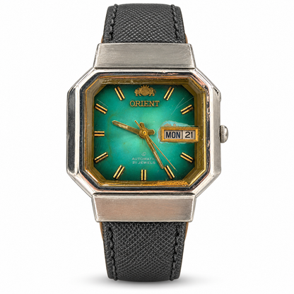 Orient Automatic 21 Jewels — Green Dial, 35mm | W0077 — main photograph