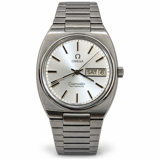 Omega Seamaster automatic silver dial, 34mm, steel bracelet