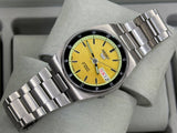 SEIKO 5 – Automatic, Yellow Dial, Day-Date Watch (Vintage)