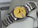 SEIKO 5 – Automatic, Gold Dial, Day-Date Wristwatch (Vintage)