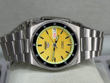 SEIKO 5 – Automatic, Yellow Dial, Day-Date Watch (Vintage)
