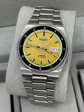 SEIKO 5 – Automatic, Yellow Dial, Day-Date Watch (Vintage)