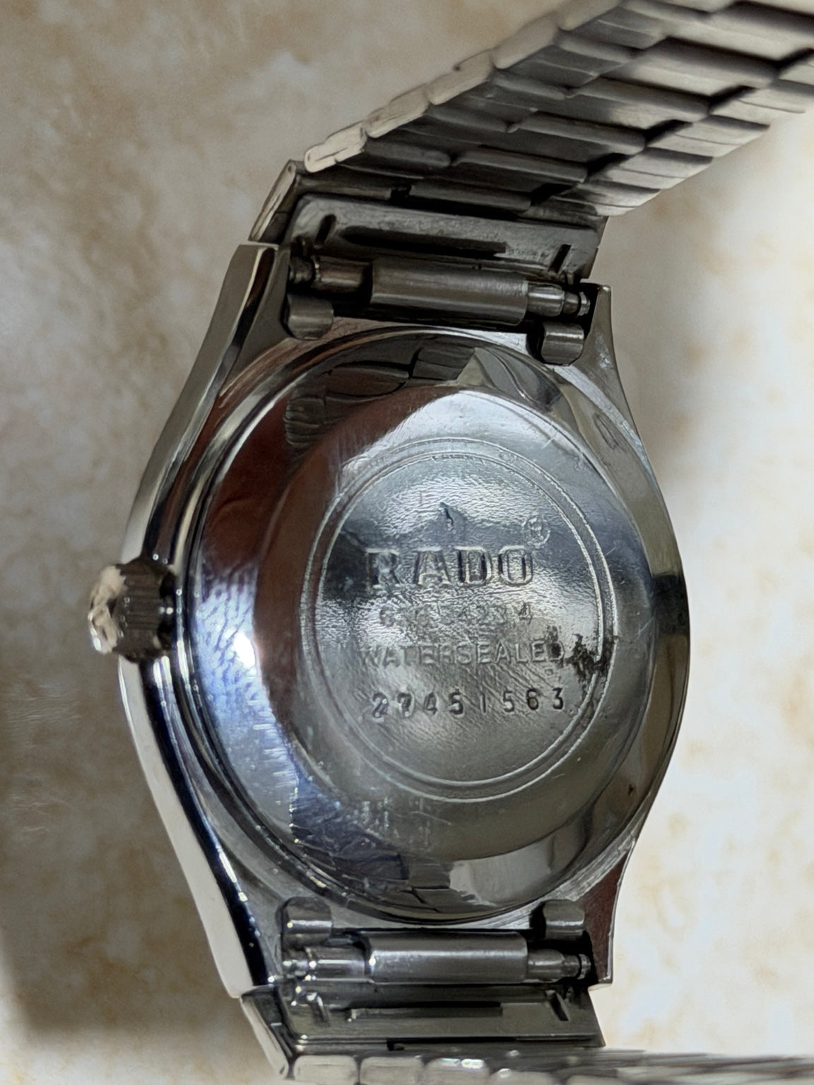 Original Rado Voyager caseback photograph