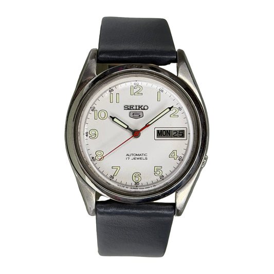 SEIKO 5 – Automatic, Day-Date, Casual Watch (Vintage) — front product photograph on a white background