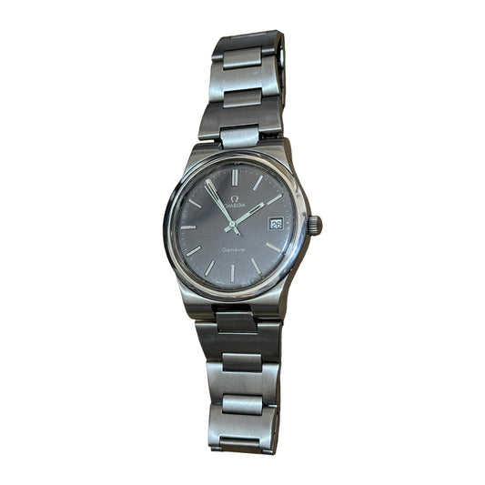 Vintage Omega geneve manual wind — front product photograph on a white background