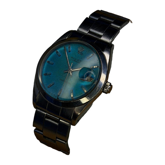 Vintage Rolex oysterdate precision watch — front product photograph on a white background