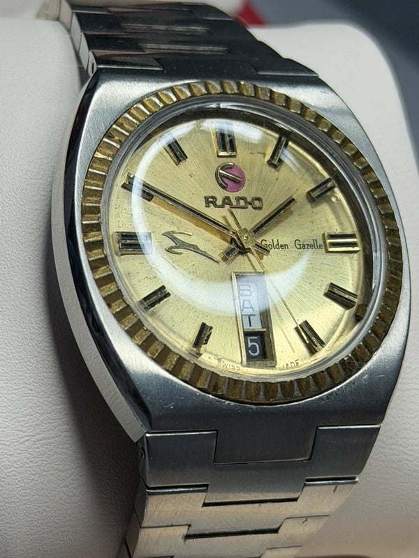Rado Golden Gazelle Automatic — Fluted Bezel, 37mm — photograph 4