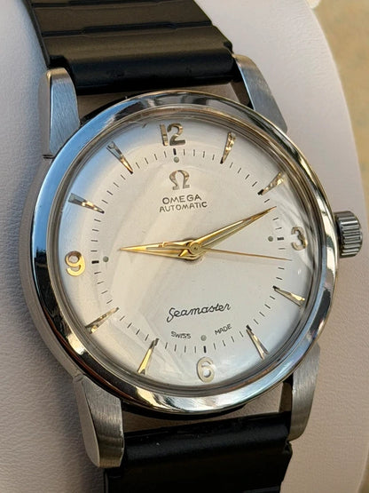 Omega Seamaster Automatic Calibre 501 — Repainted Silver Dial — photograph 1