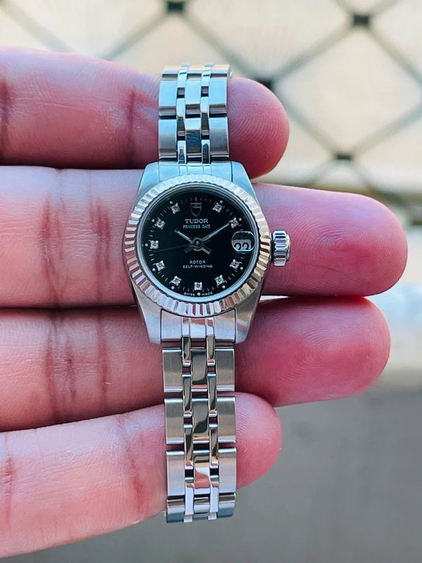 Tudor Princess Date 92414 — Diamond Dial, 25mm, With Box — photograph 4