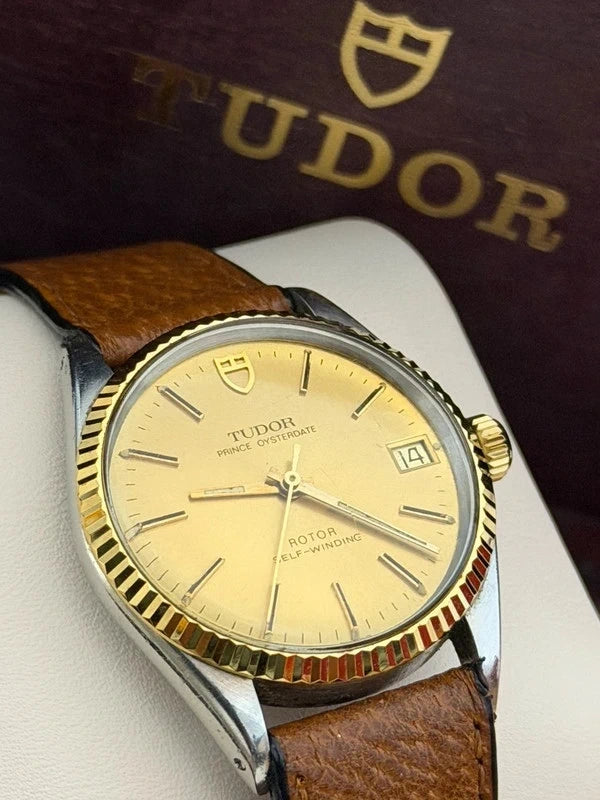 Tudor Prince Oysterdate Automatic — Champagne Dial, 32mm, With Box — photograph 1