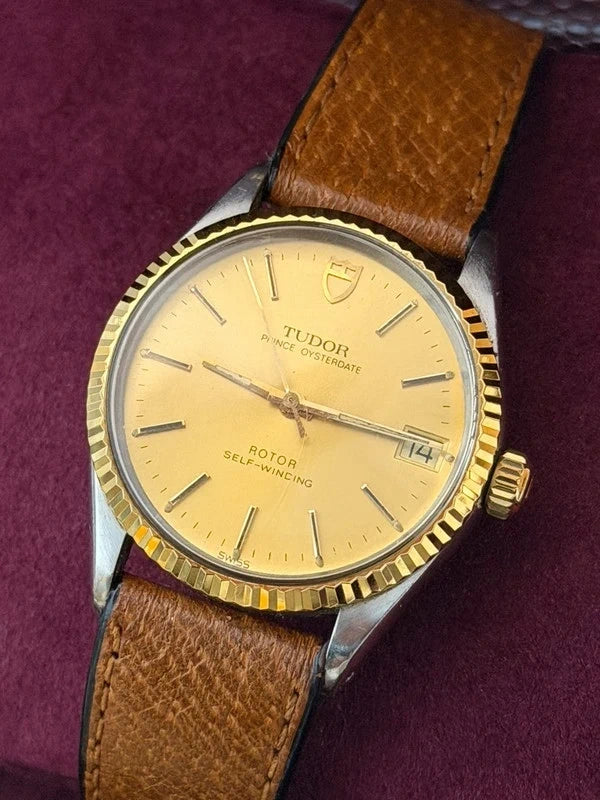Tudor Prince Oysterdate Automatic — Champagne Dial, 32mm, With Box — photograph 4