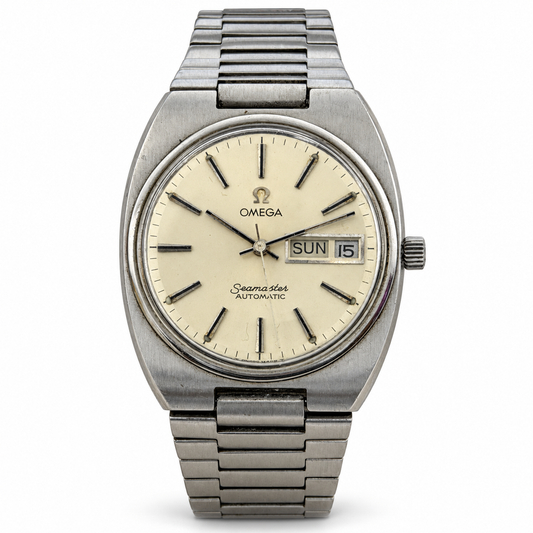 Omega Seamaster W0054 — front view on white background