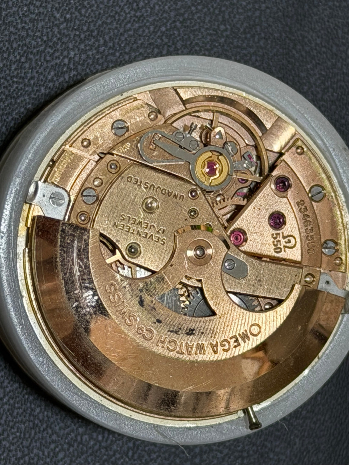 Omega Seamaster De Ville W0055 — original detail photograph