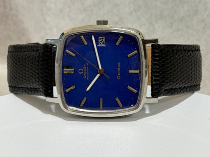 W0061 Omega Geneve blue repainted dial — original photograph 5